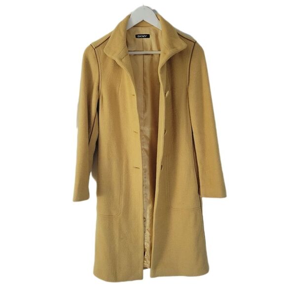 DKNY Camel Wool Coat (XS?) - Picture 1 of 15